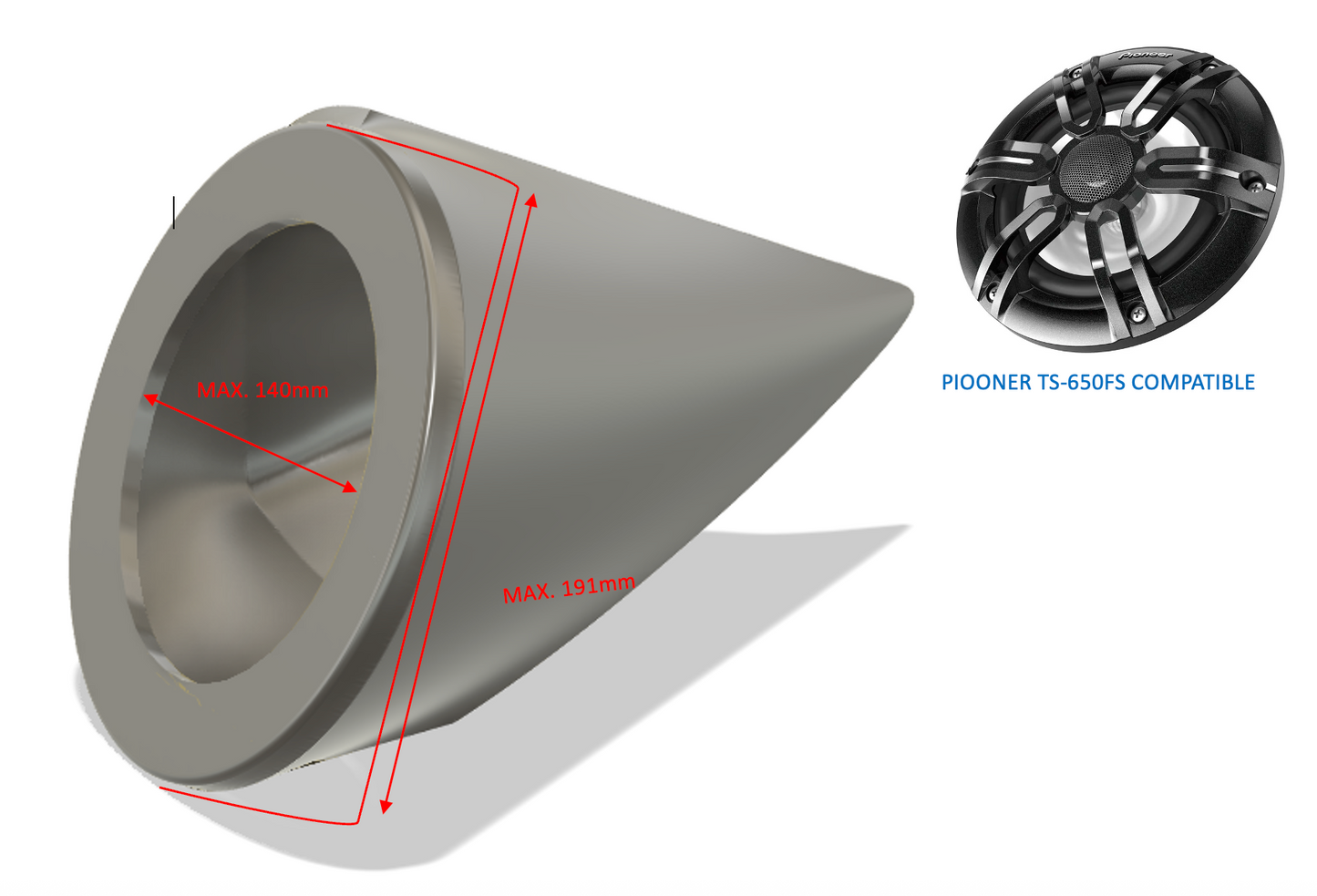 Boîtiers de haut-parleurs et de systèmes audio 6,5" pour Sea-Doo GTX 2007-2009