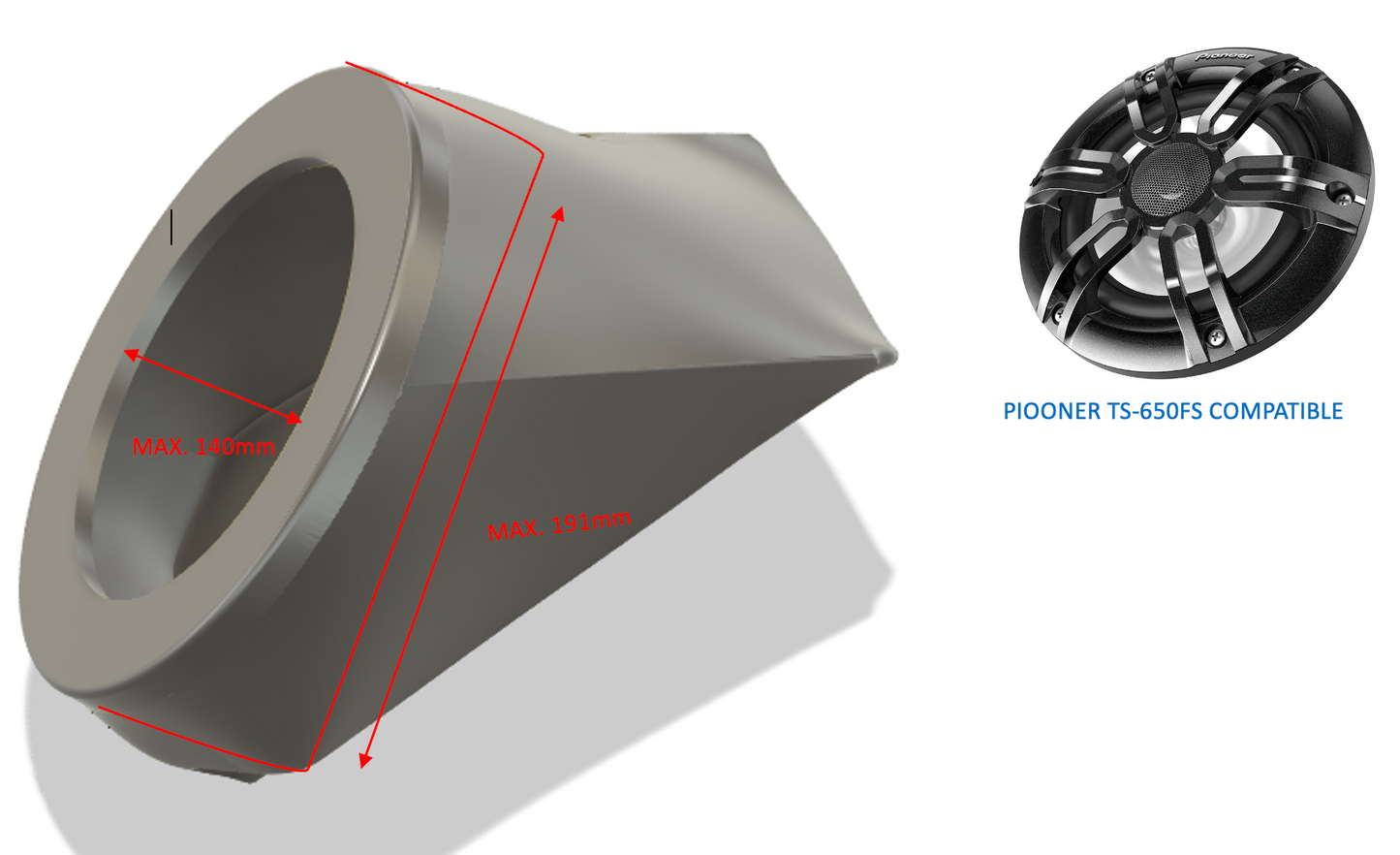 Boîtiers de haut-parleurs et de systèmes audio 6,5" pour Sea-Doo RXT RXP 2004-2011