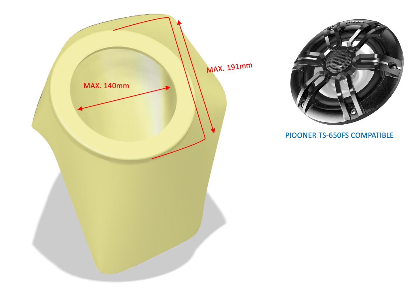 Caissons de haut-parleurs et systèmes audio 6,5" pour Sea-Doo GTI RXP 2021-2026