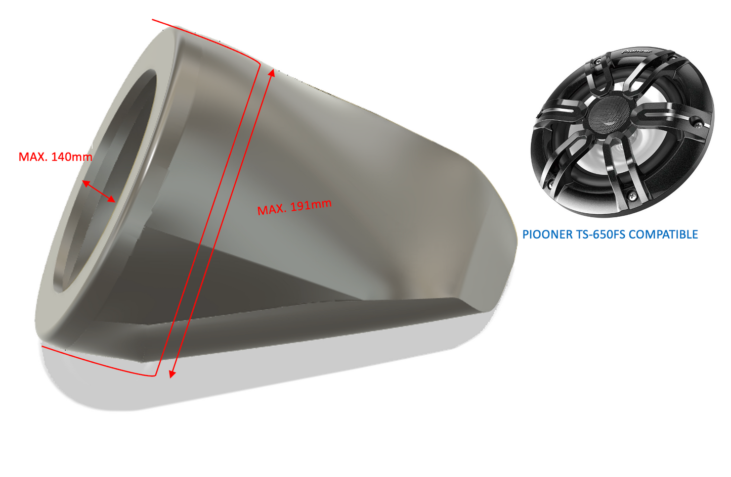 Caissons de haut-parleurs et systèmes audio Kawasaki Ultra 2012-2022 6,5"