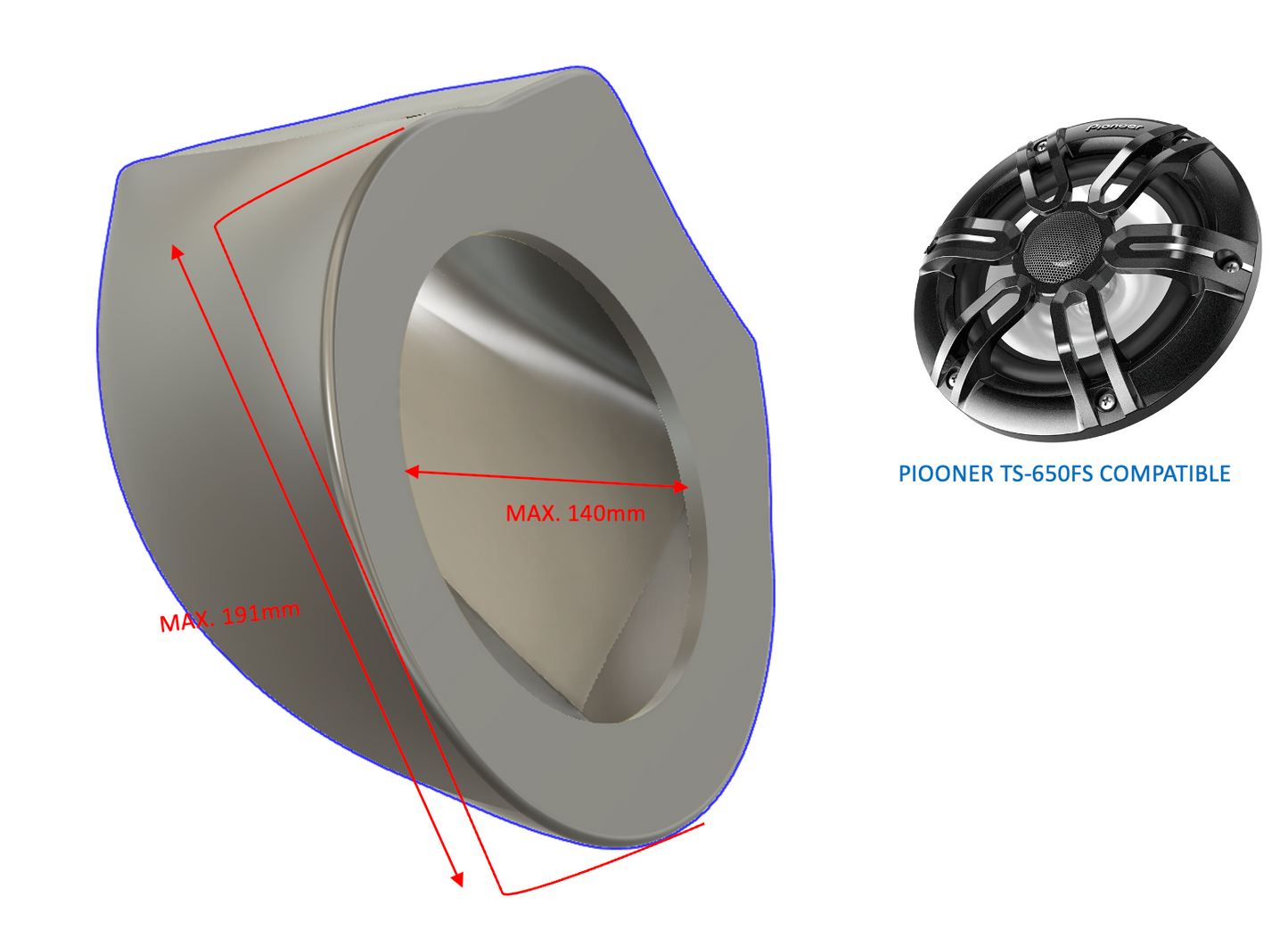 Boîtiers de haut-parleurs et de systèmes audio 6,5" pour Sea-Doo GTX 2004-2006